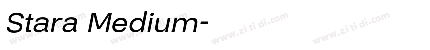 Stara Medium字体转换